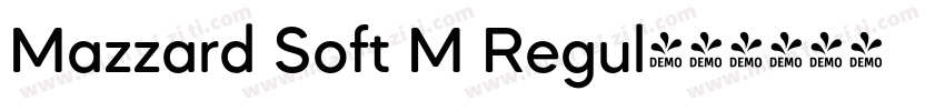 Mazzard Soft M Regul字体转换